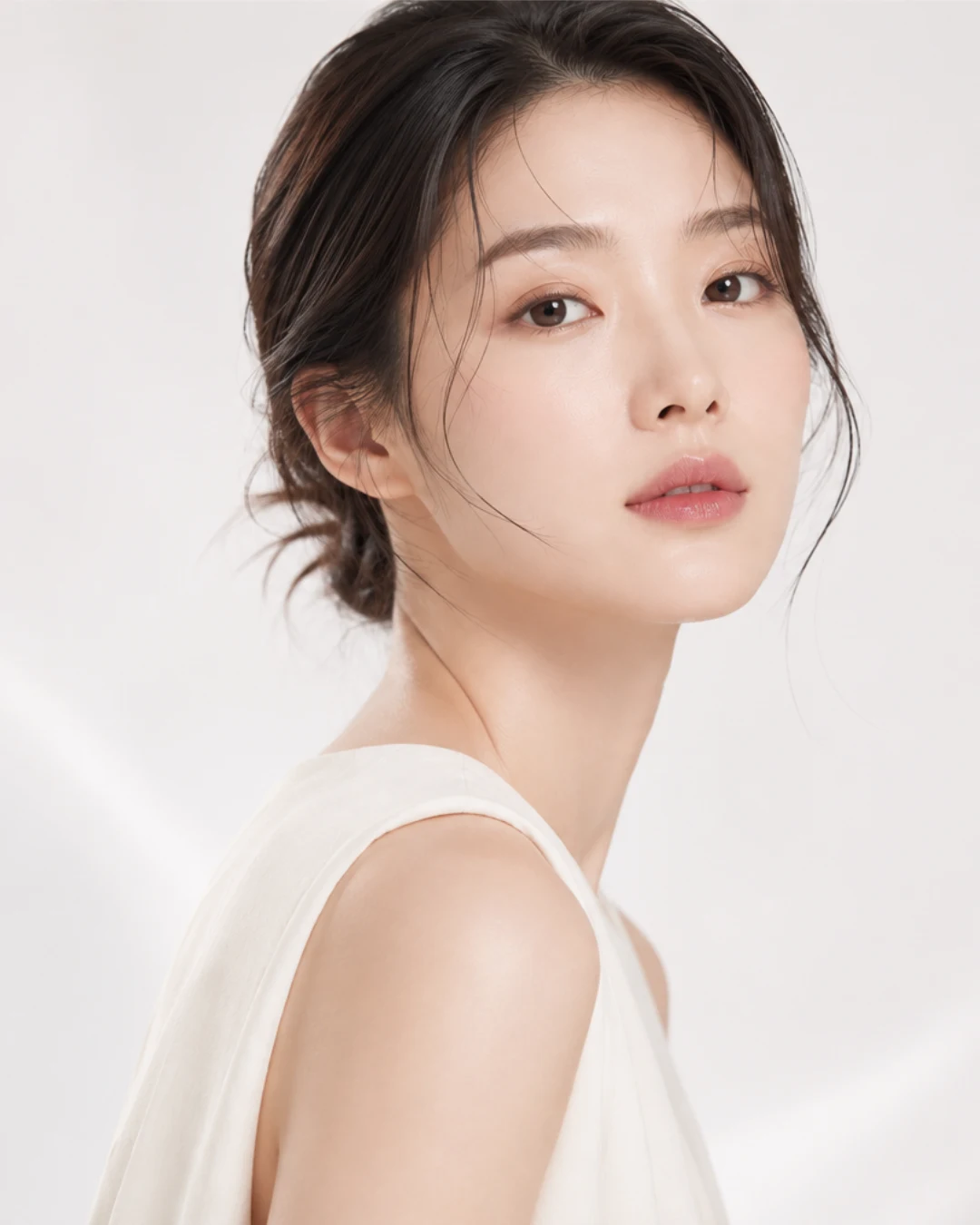 Cosmetics campaign model adapted for 1:1